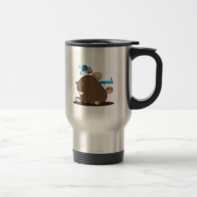 Caneca Térmica Urso (me dê um abraço) (Direita)
