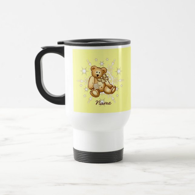 Caneca Térmica Ursozinho Amarelo (Esquerda)