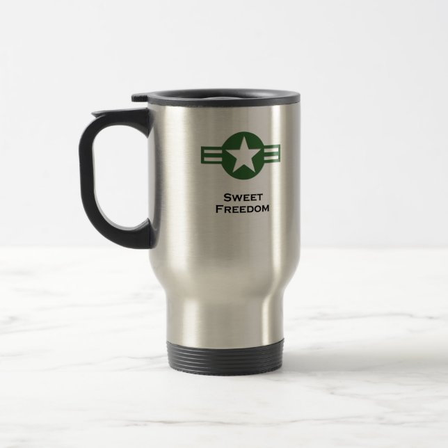 Caneca Térmica USA Sweet Freedom Green (Esquerda)