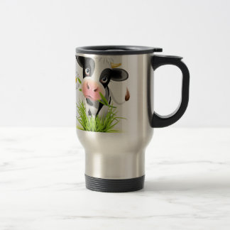 Caneca Térmica Vaca de Holstein na relva