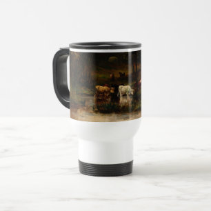 Caneca Térmica Vacas Em Fluxo Próximo A Árvores - Edward Banist