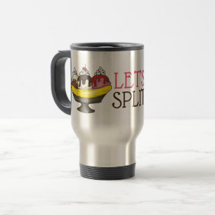 Caneca Térmica Vamos Dividido Sorvete De Banana Sundae Foodie Eng