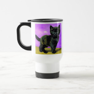 Caneca Térmica Van Gogh Style Cat