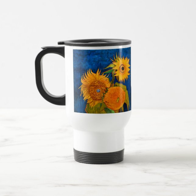 Caneca Térmica Van Gogh Sunflower (Esquerda)