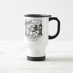 Caneca Térmica Vancouver BC Canadá Copos de café Mugs e Óculos