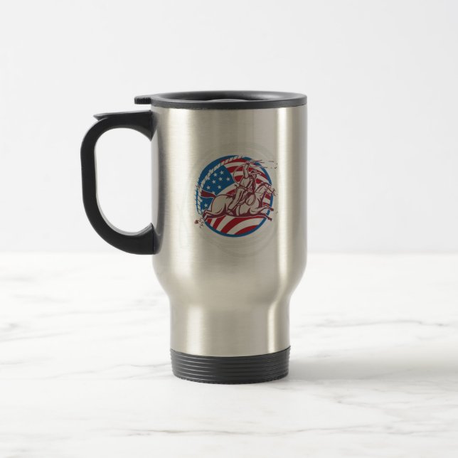 Caneca Térmica Vaqueiro laçando (Esquerda)