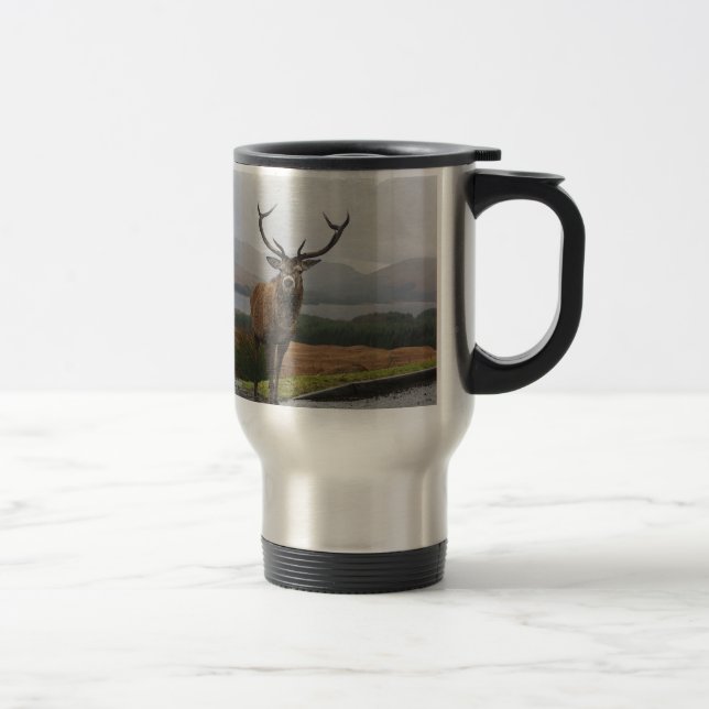 Caneca Térmica Veado da Aquarela (Direita)