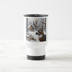 Caneca Térmica Veado de inverno/Arte Buck