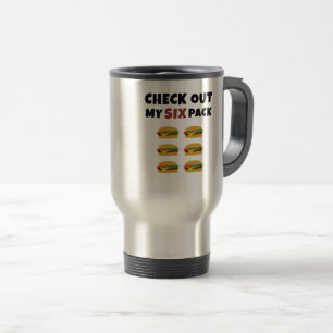 Caneca Térmica Veja meu pacote de seis burgers.