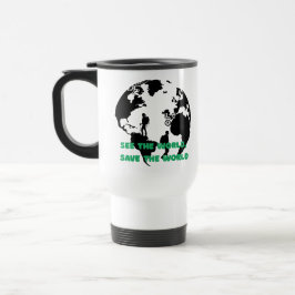 Caneca Térmica Veja o mundo salvando o mundo do ciclismo