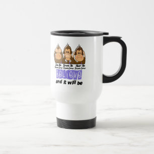 Caneca Térmica Veja que para falar não ouça nenhum cancer de