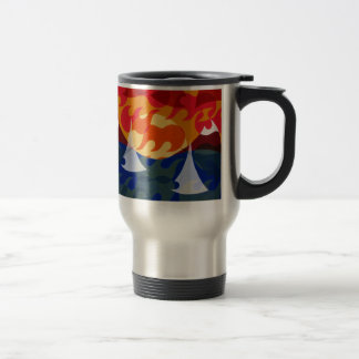 Caneca Térmica Veleiros e montanhas