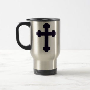Caneca Térmica Velha cruz cristã roxa