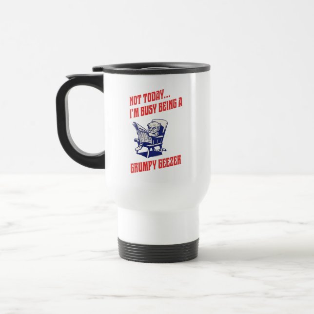 Caneca Térmica Velho Resmungão Ocupado (Esquerda)