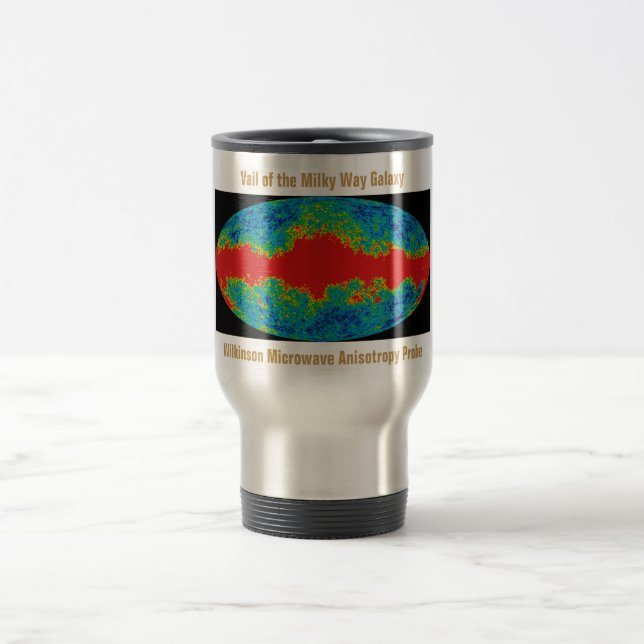 Caneca Térmica Velo da Galáxia Via Láctea Sobre o Universo WMAP (Centro)