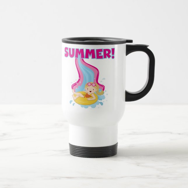 Caneca Térmica Verão louro da menina (Direita)