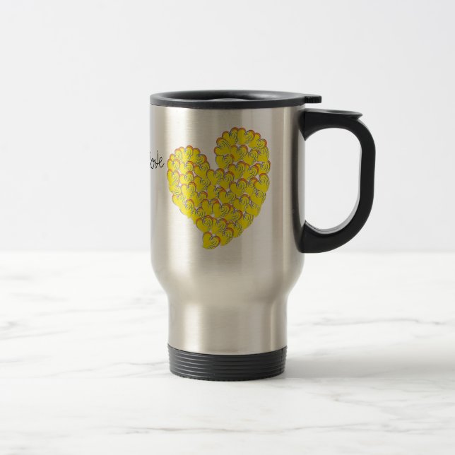 Caneca Térmica Verão no amor - Sun & Beach Hearts (Direita)