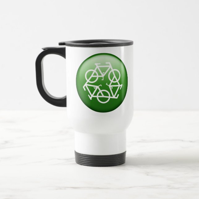 Caneca Térmica Verde de ReBicycle (Esquerda)