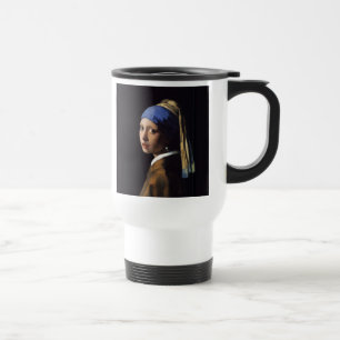Caneca Térmica Vermeer Girl Pearl Enarrando pintura de arte