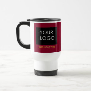 Caneca Térmica Vermelho brilhante Empresa personalizável adicione