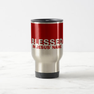 Caneca Térmica Vermelho Personalizado BECIDO Em Nome De Jesus Cri