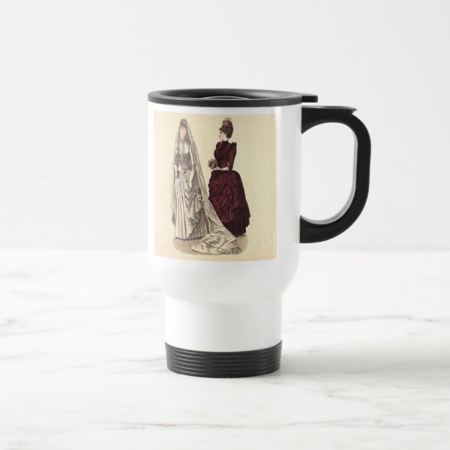 Caneca Térmica Vestido de casamento vitoriano (Direita)