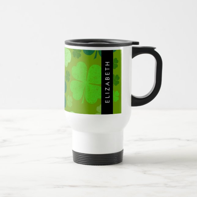 Caneca Térmica Vestidos Verdes, Vestidos Sortudos, Seu Nome (Direita)