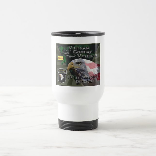 Caneca Térmica Veterano de Combate da Divisão Aerotransportada 10 (Centro)