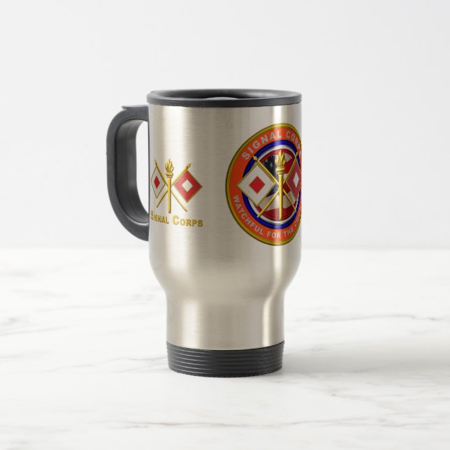 Caneca Térmica Veterano do Corpo de Sinalização   (Frente Esquerda)