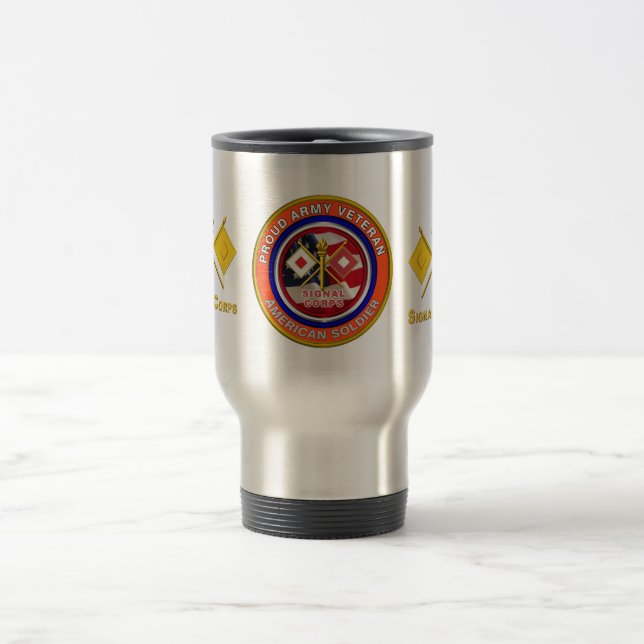 Caneca Térmica Véterano do Exército Ordenado (Centro)
