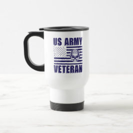 Caneca Térmica Veteranos Mug | Taça Patriótica de Café para Milit