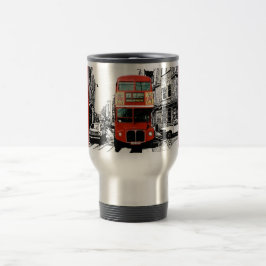 Caneca Térmica Viagem ao trabalho de ônibus de Londres
