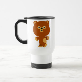 Caneca Térmica Viagem ao trabalho do Urso de Cartoon Bonito Asser