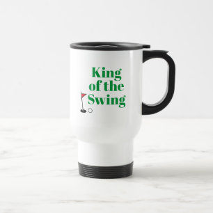 Caneca Térmica Viagem ao trabalho "Rei do Swing" personalizado