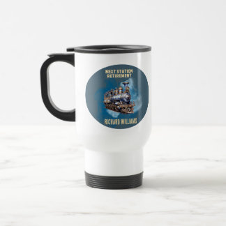 Caneca Térmica viagem de aposentadoria na próxima estação