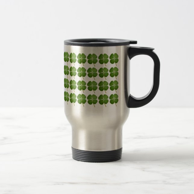 Caneca Térmica Viagem de Shamrock Real 4 Folha (Direita)