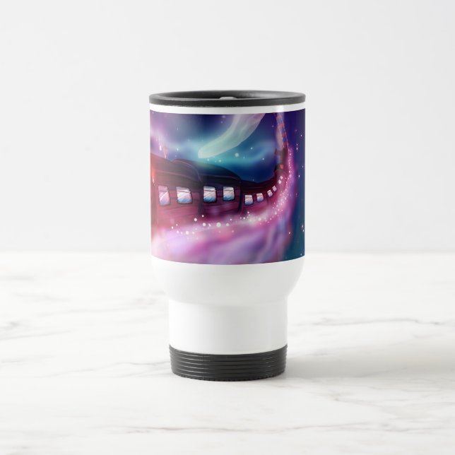 Caneca Térmica Viagem de Trem para a Lua (Centro)