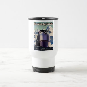 Caneca Térmica Viagem pela arte do vintage da ficção científic
