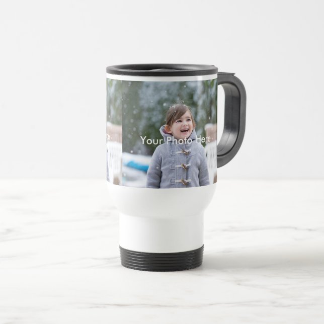 Caneca Térmica Viagem personalizado da foto/caneca da viagem ao (Frente Esquerda)