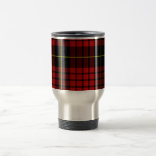 Caneca Térmica Viagem vermelho do Tartan/caneca da viagem ao