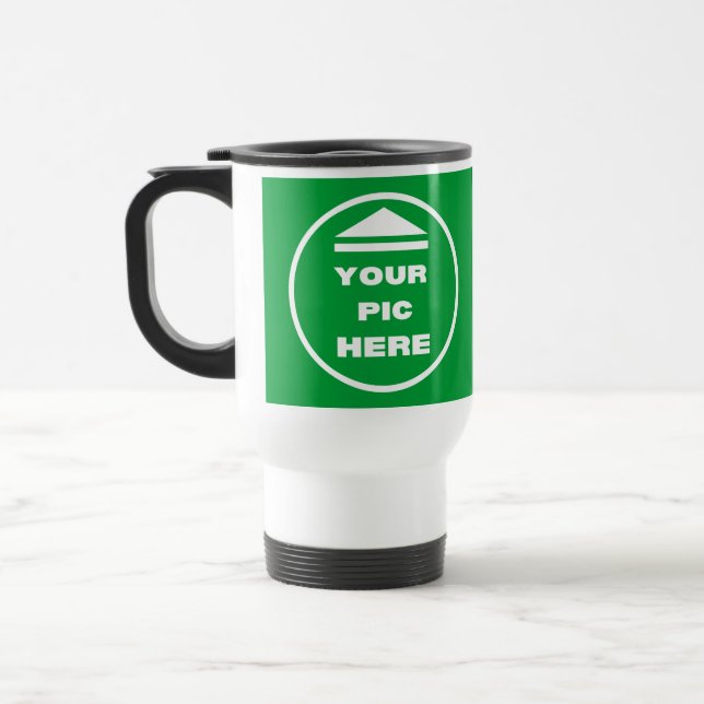 Caneca Térmica Viagem/Viagem ao trabalho Mug - Adicionar a sua im (Esquerda)