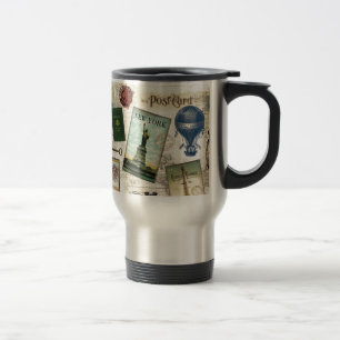 Caneca Térmica Viagens vintage moderna