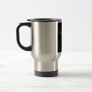 Caneca Térmica Viajante ao Luar da Fogueira Preto e Branco Tumble
