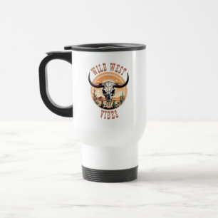 Caneca Térmica Vibrações do Velho Oeste Caveira de Vaca