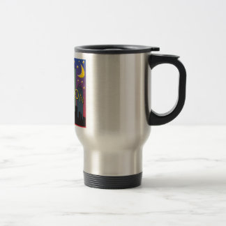 Caneca Térmica Vida noturno da skyline de Houston