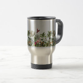 Caneca Térmica Vida Selvagem da Selva Tropical em Aço Inoxidável 