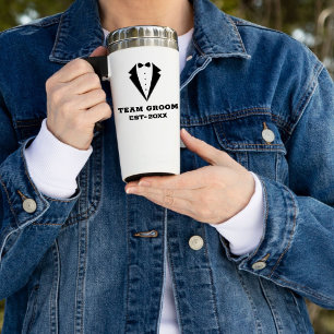 Caneca Térmica Vidro de Proposta de padrinhos de casamento, Grupo