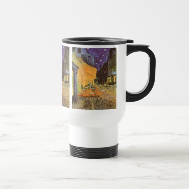 Caneca Térmica Vincent van Gogh - Cafe Terrace à Noite (Direita)