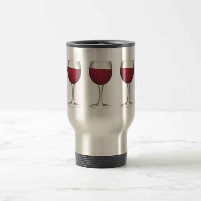Caneca Térmica Vinho tinto Vidro Provando Vidro Merlot Malbec (Centro)