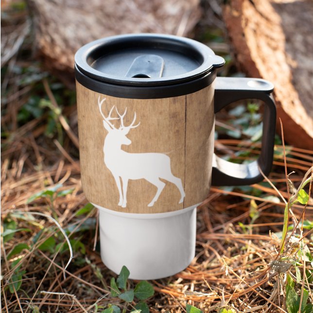 Caneca Térmica Vintaga Beauty Wood & Deer (Criador carregado)